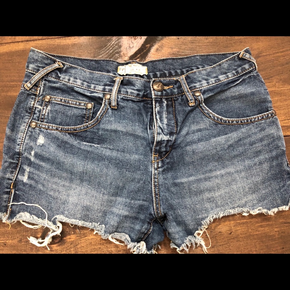 Free People Denim Shorts Size 28